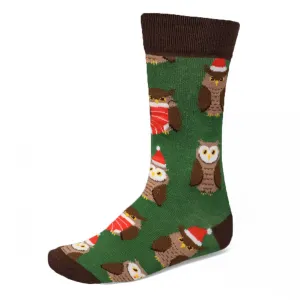 Men's Christmas Owl Socks