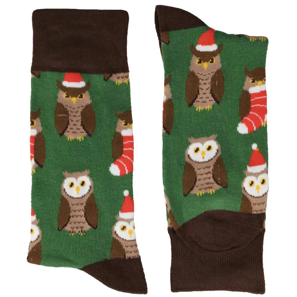 Men's Christmas Owl Socks