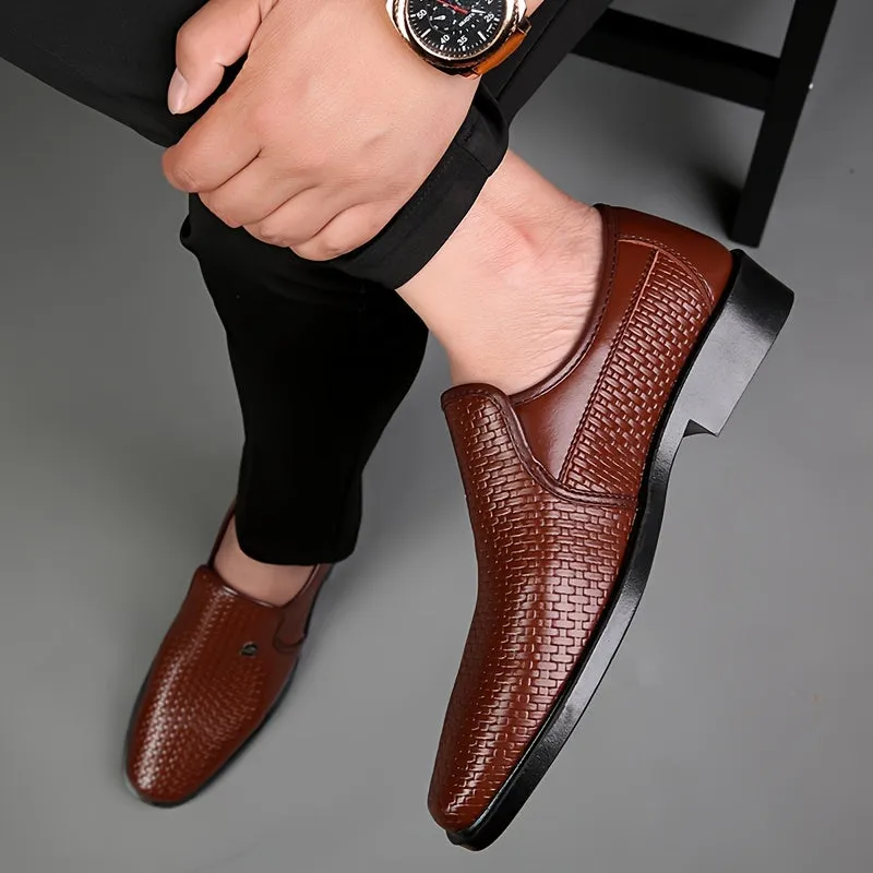 Mens Comfy SlipOn Leather Loafers Durable | Colors Brown and Black