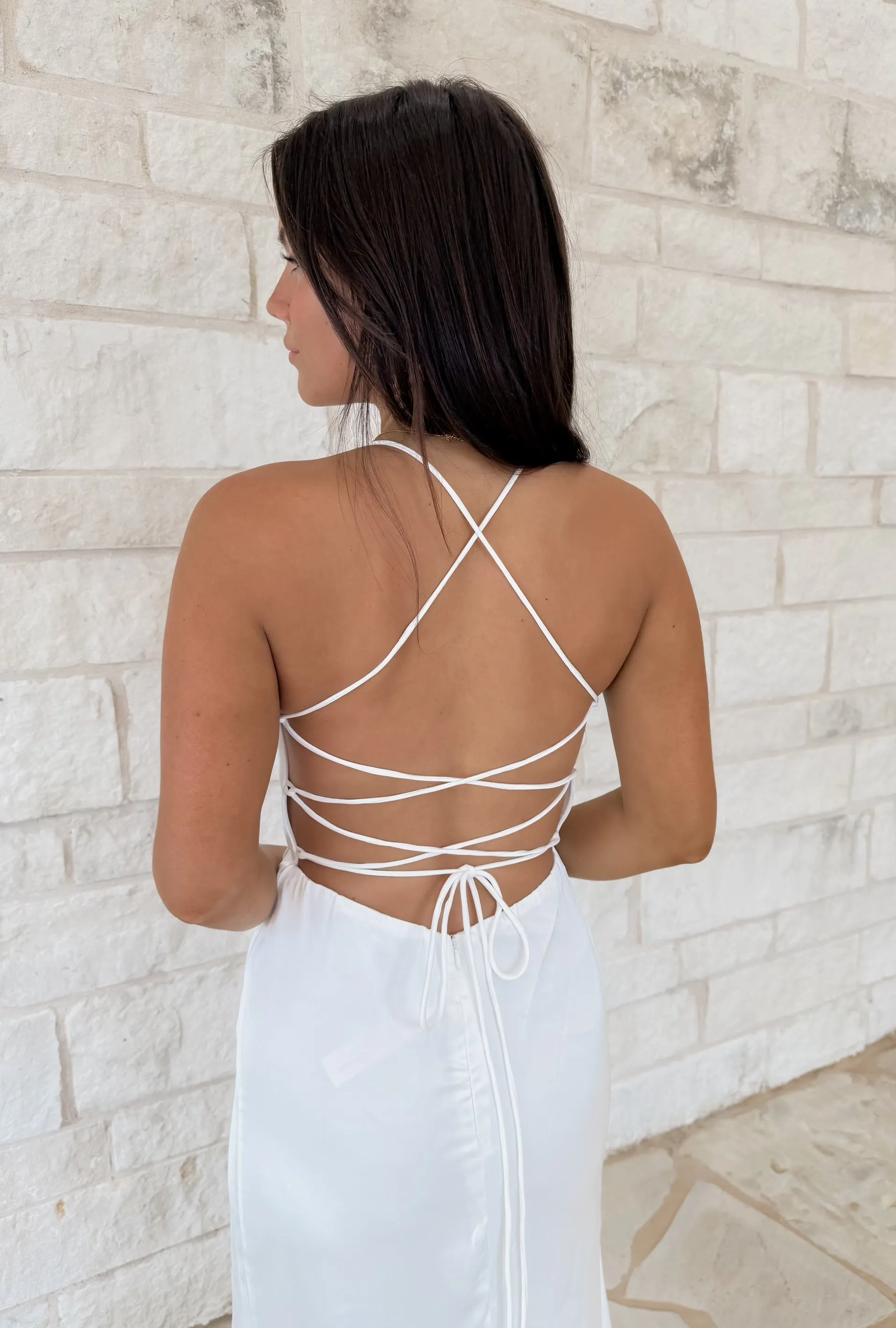 Old Money Open Back Maxi
