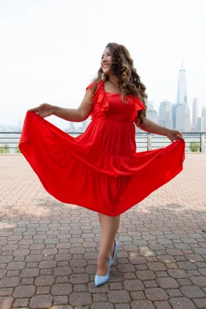 Open-Back Midi Dress