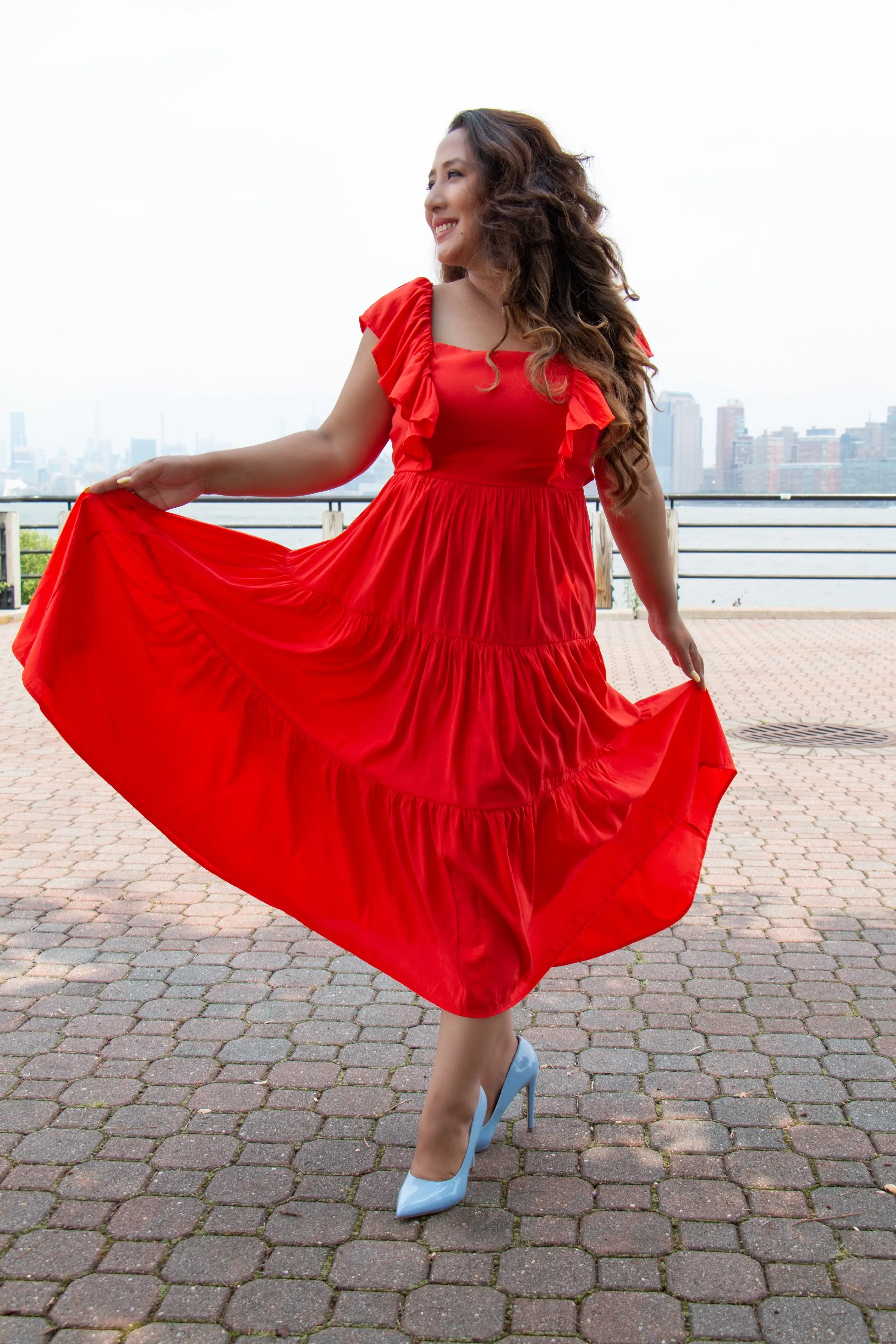 Open-Back Midi Dress