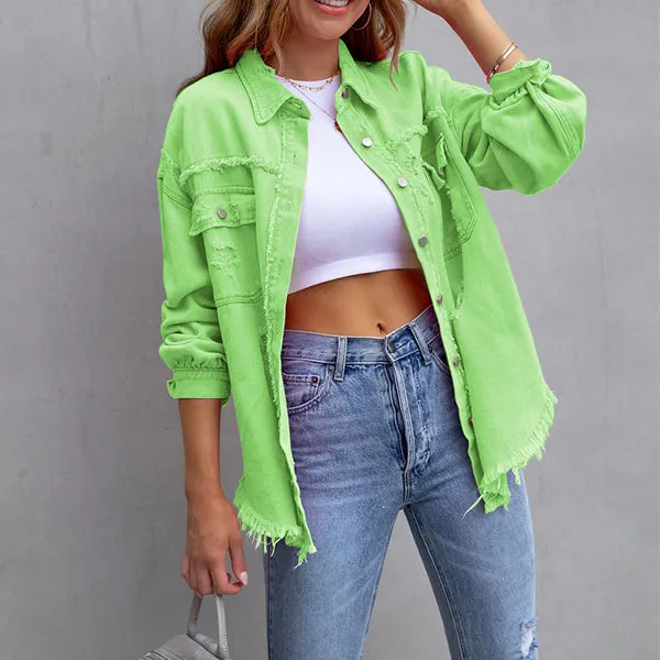 Relaxed Fit Denim Style Jacket