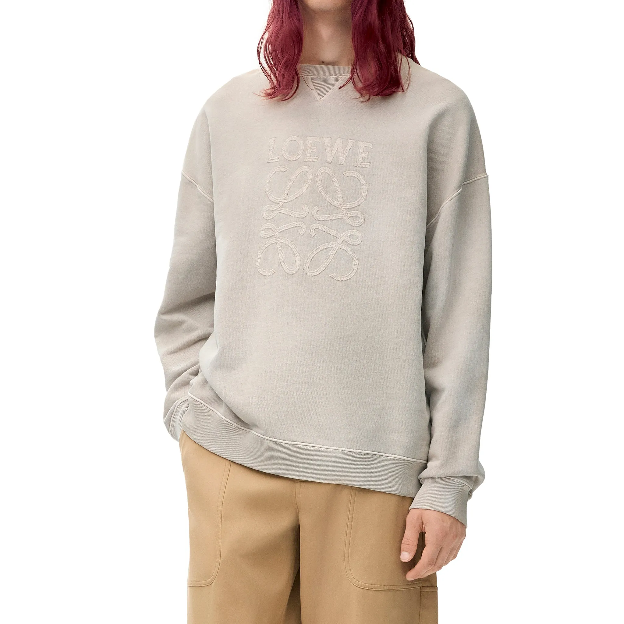RELAXED FIT SWEATSHIRT / DARK BEIGE