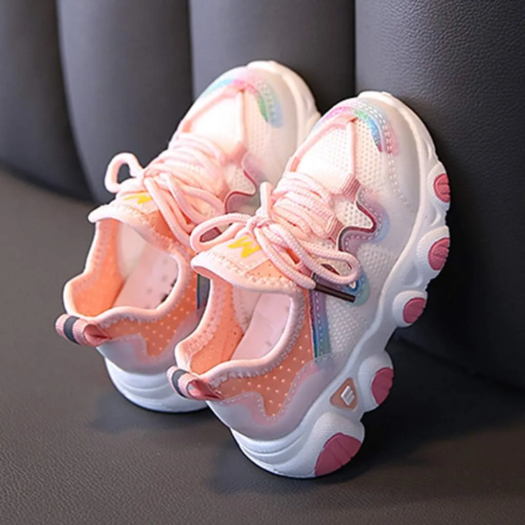 Shoes for Girls Baby Soft Up Shoes Toddler Breathable Infant Kids Girls Lace Mesh Baby Shoes Gift