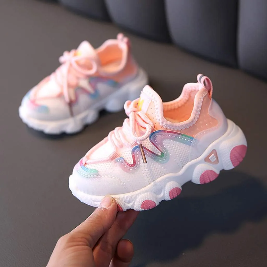 Shoes for Girls Baby Soft Up Shoes Toddler Breathable Infant Kids Girls Lace Mesh Baby Shoes Gift