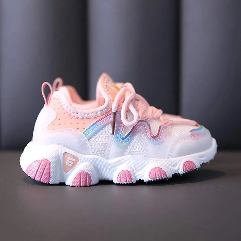 Shoes for Girls Baby Soft Up Shoes Toddler Breathable Infant Kids Girls Lace Mesh Baby Shoes Gift