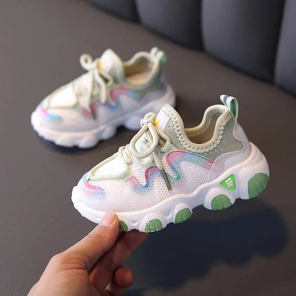Shoes Girls Breathable Baby Soft Mesh Lace Up Toddler Kids Infant Baby Shoes Baby Winter Boots