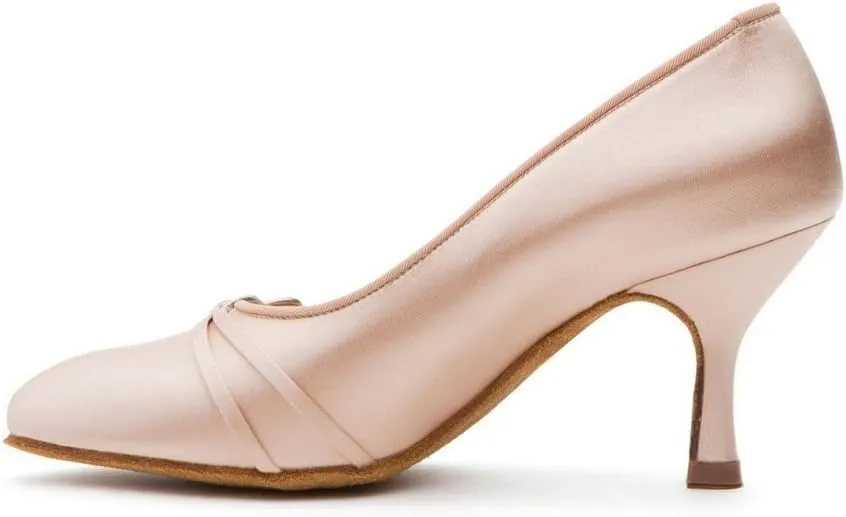 Shoes Women's Latin Dance Shoes Satin Elegant Ballroom Shoes Jazz Sasan Tango Shoes for Women 4.5-11 Nude #178