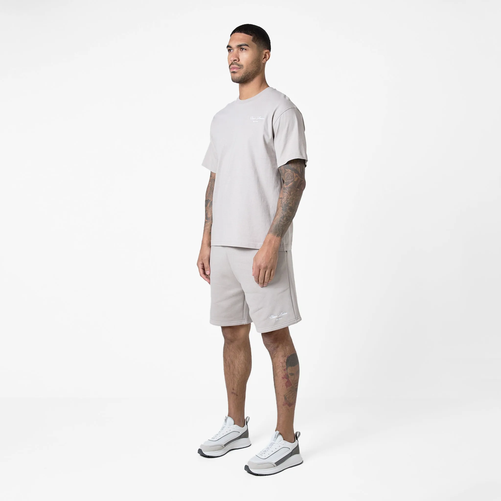 Signature Relaxed Fit Twinset | Stone