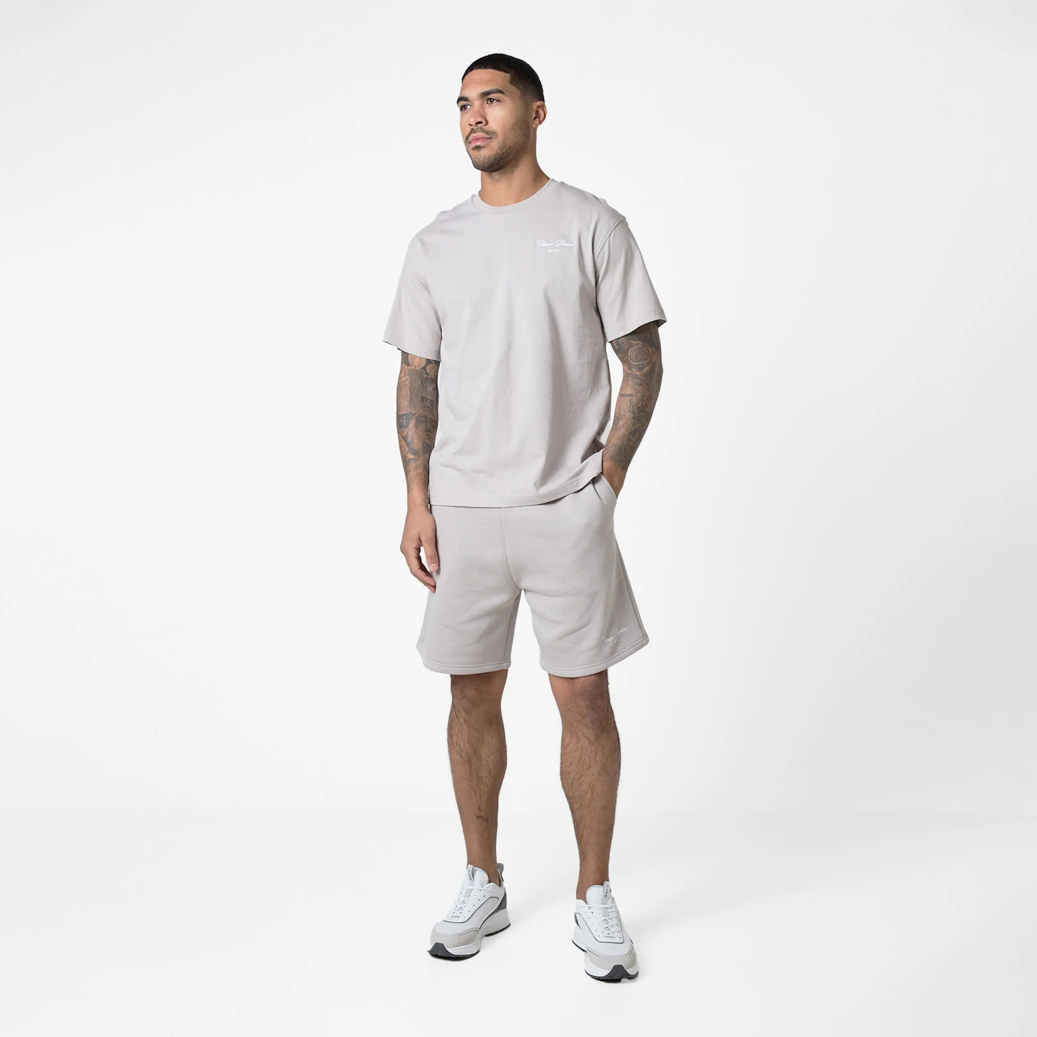 Signature Relaxed Fit Twinset | Stone