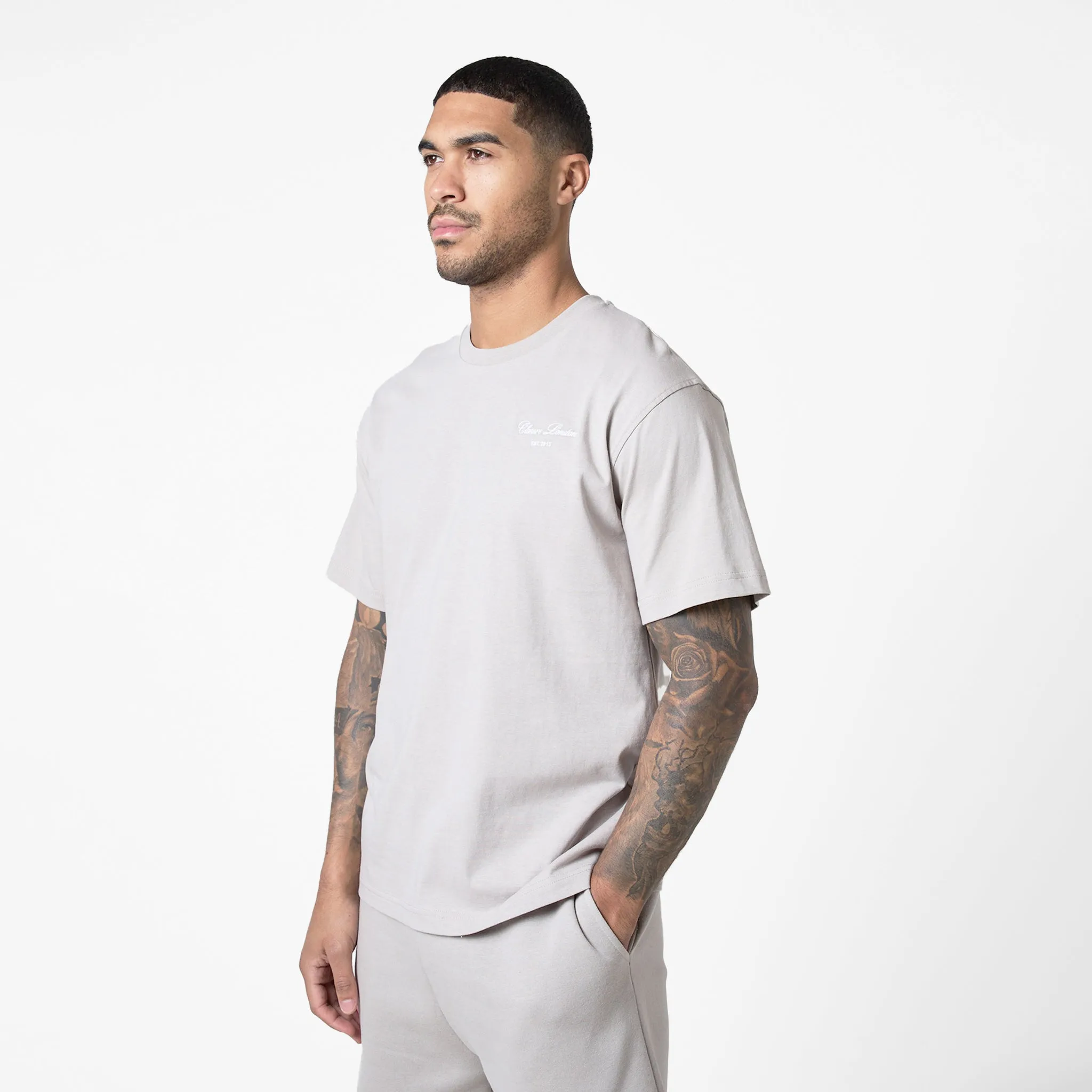 Signature Relaxed Fit Twinset | Stone
