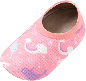 Sole Socks with Fleece Children Slip Babies Soft Soles Thick First Non Shoes Running Shoes for Toddler (G, 3-4 Years)