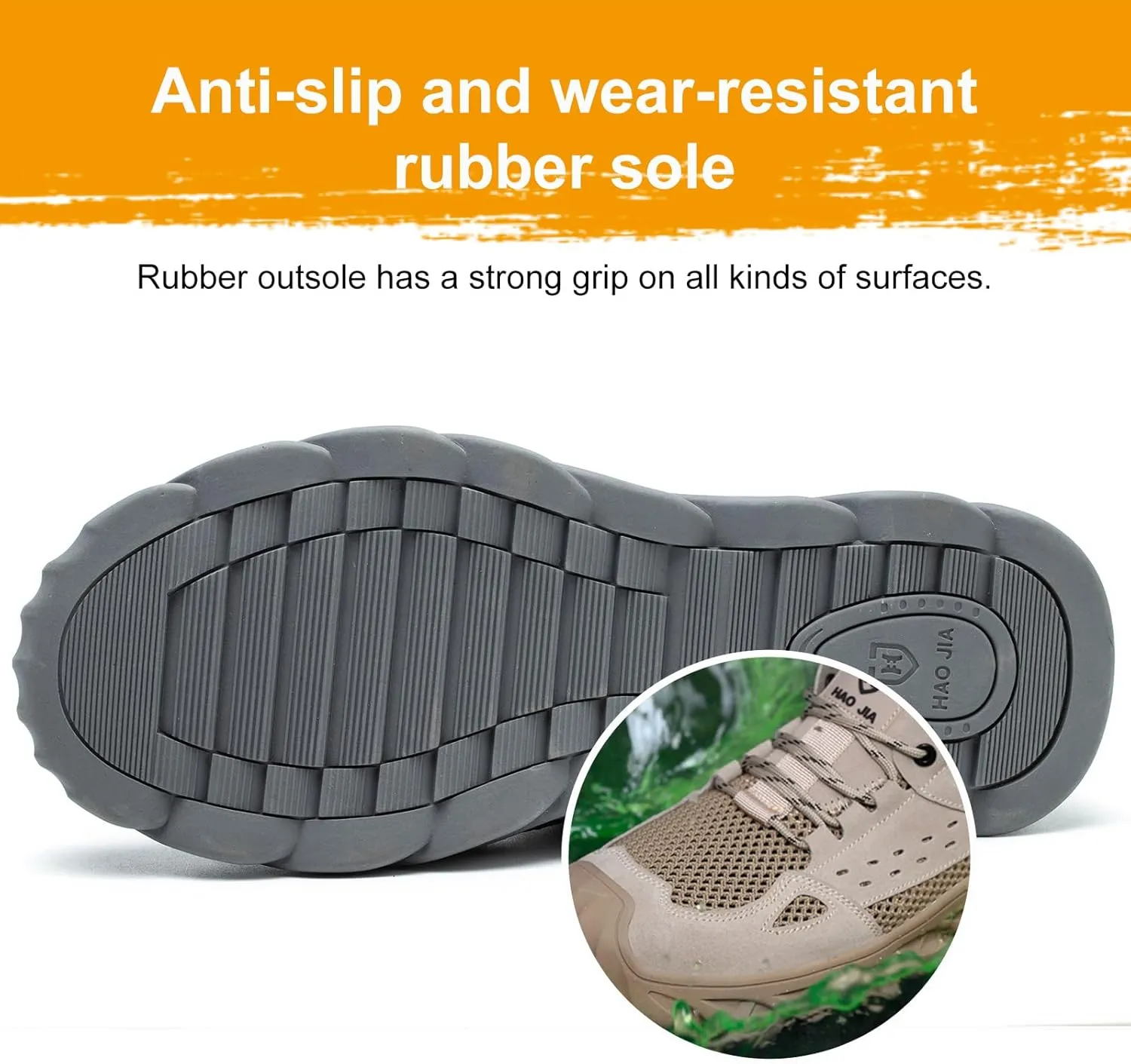 Steel Toe Sneakers for Men Comfortable Breathable Safety Slip-Resistant Shoes Industrial Construction Shoes