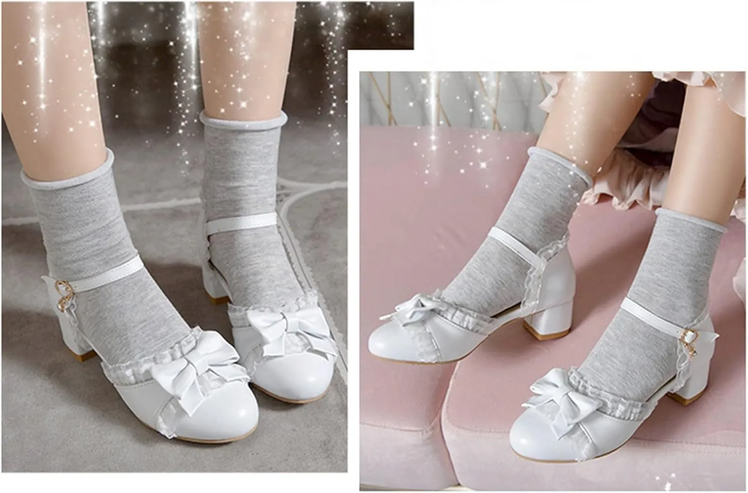 Summer Toddler Girls Dress Bow Tie Shoes Low Heels Flower Party Wedding High School Prom Shoes Girls Summer