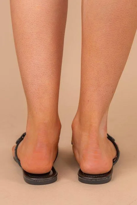 The Sky Is The Limit Black Sandals