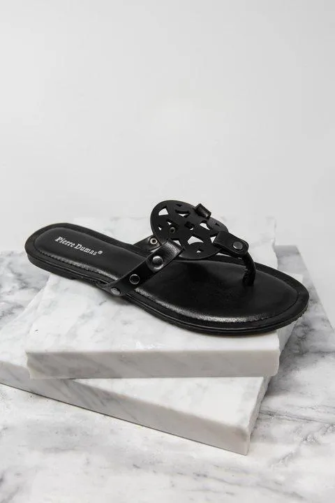 The Sky Is The Limit Black Sandals
