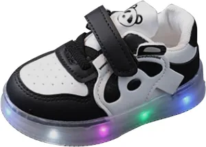 Toddler Boys Girls Light Up Shoes Little-Kids Flashing Soft Bottom Lightweight Breathable First Shoes Sport Sneaker