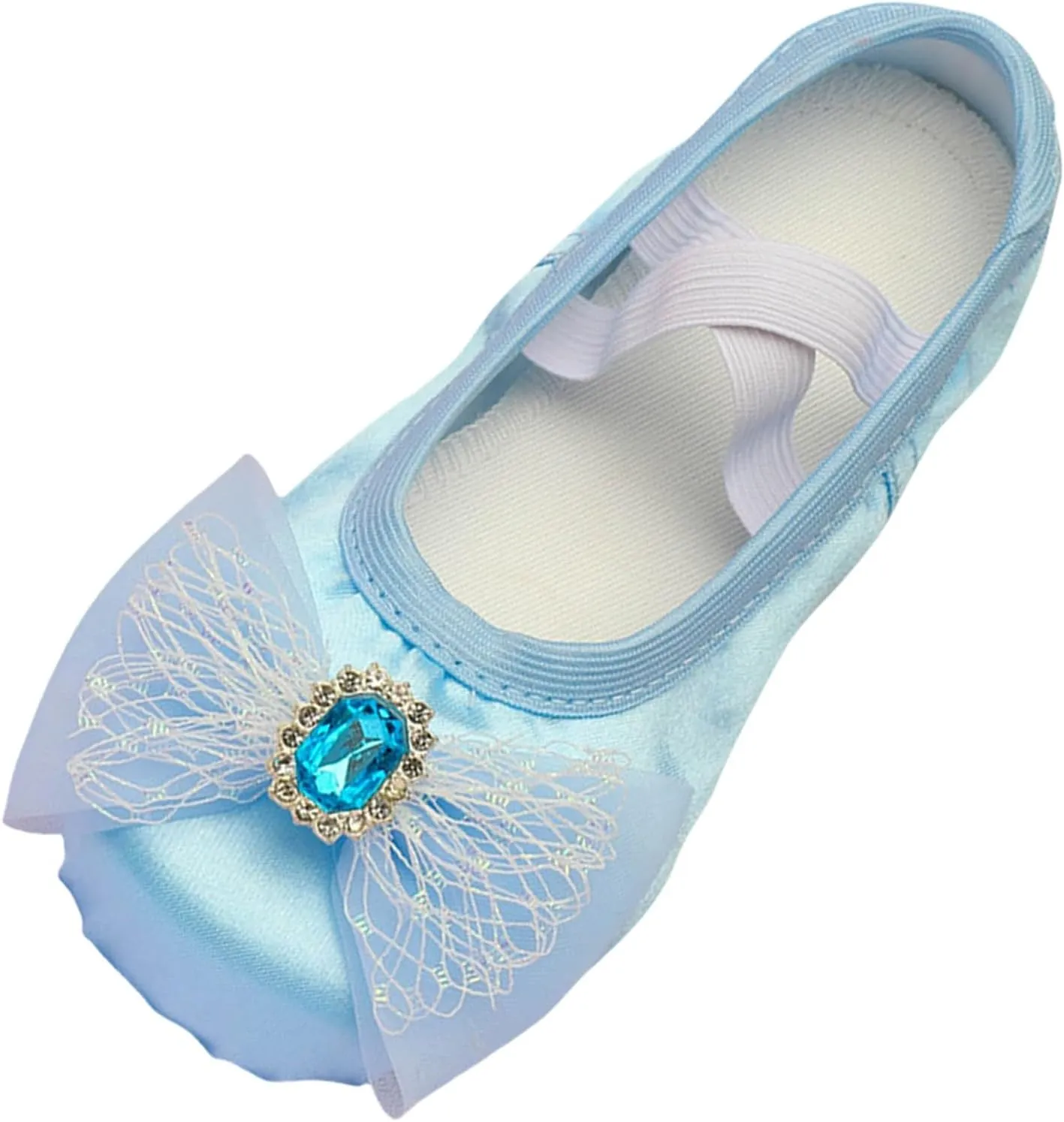 Toddler/Kid Girls Dress Shoes Dance Slippers Practice Shoes Flats Lightweight Ballet Flower Mary Jane Princess Shoes