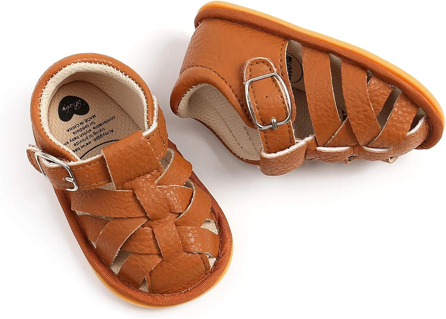 Unisex Baby Boys Girls Sandals Soft-soled Non-slip Flats Infant Closed Toe First Walking Shoes Baby Girl Shoes