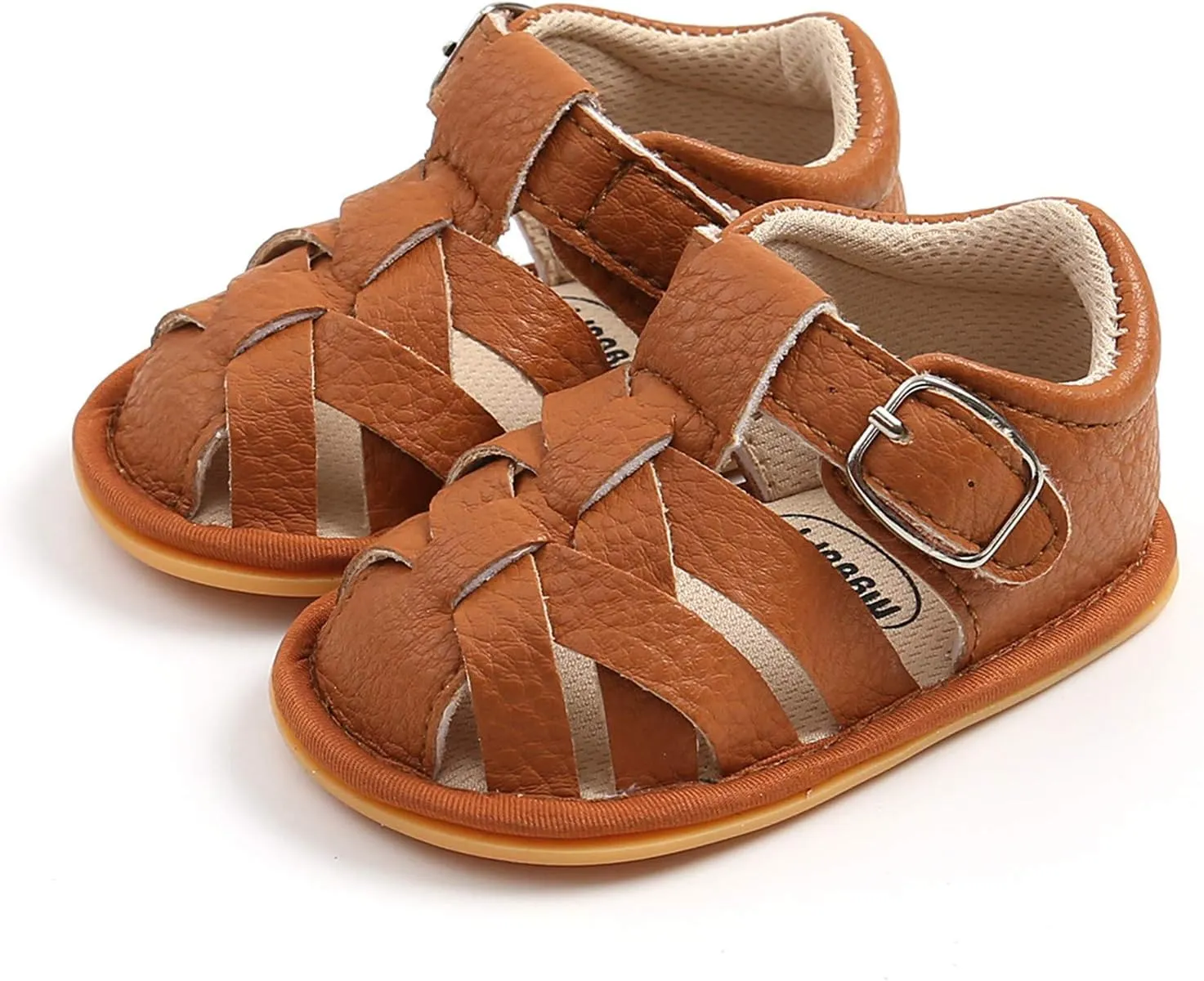 Unisex Baby Boys Girls Sandals Soft-soled Non-slip Flats Infant Closed Toe First Walking Shoes Baby Girl Shoes