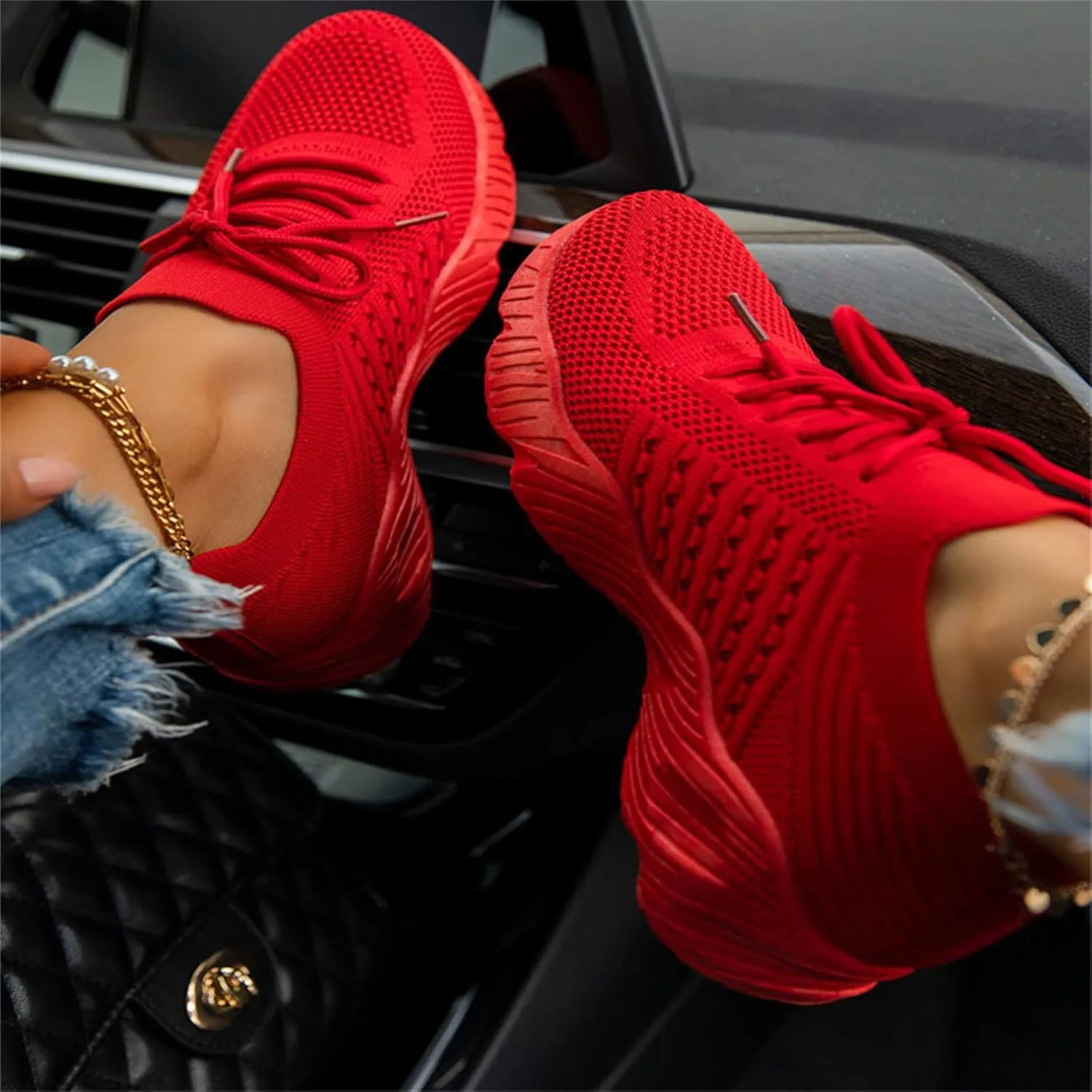 Walking Shoes Women Arch Support Slip On Sneakers Running Shoes Gym Workout Tennis Shoes Breathable Fashion Sneakers