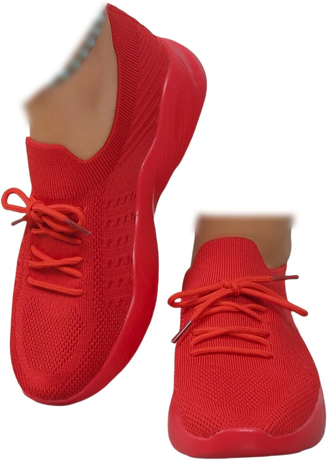 Walking Shoes Women Arch Support Slip On Sneakers Running Shoes Gym Workout Tennis Shoes Breathable Fashion Sneakers