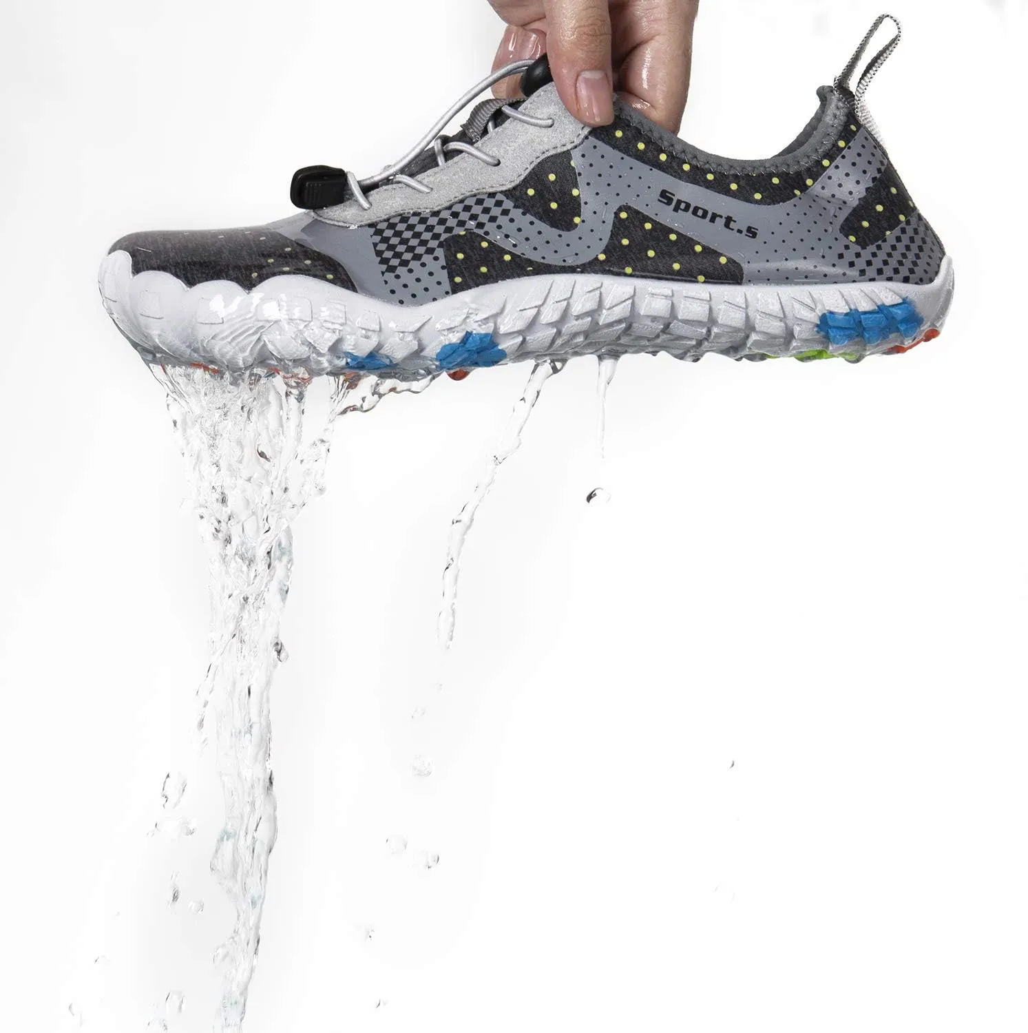 Water Shoes for Men Barefoot Quick-Dry Aqua Sock Outdoor Athletic Sport Shoes for Kayaking, Boating, Hiking, Surfing, Walking