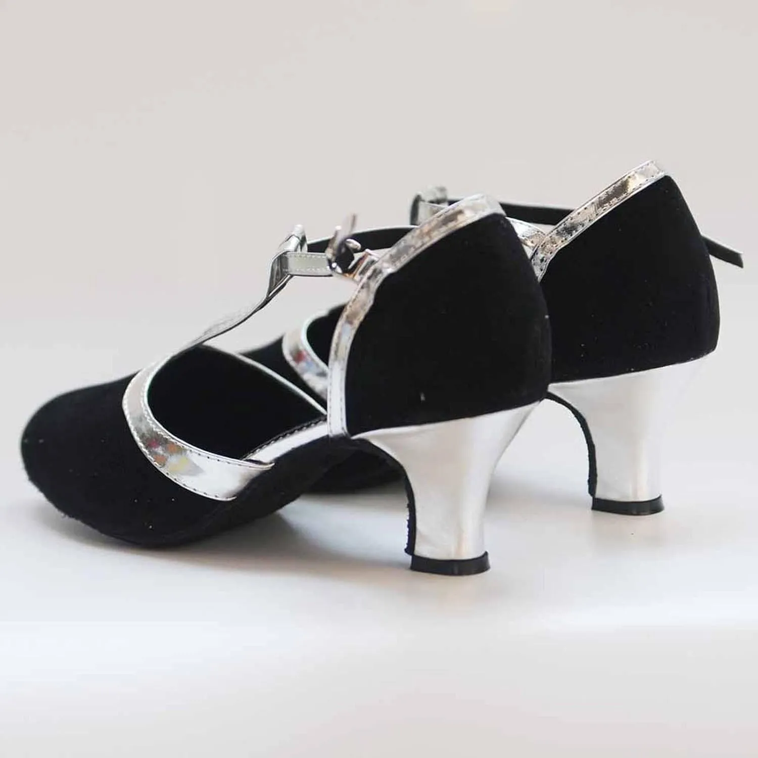 Women's Professional Latin Dance Shoes Satin Sequins Pointed Toe Closed Toe Ballroom Wedding Dancing Shoes Tacones De Mujer Elegantes