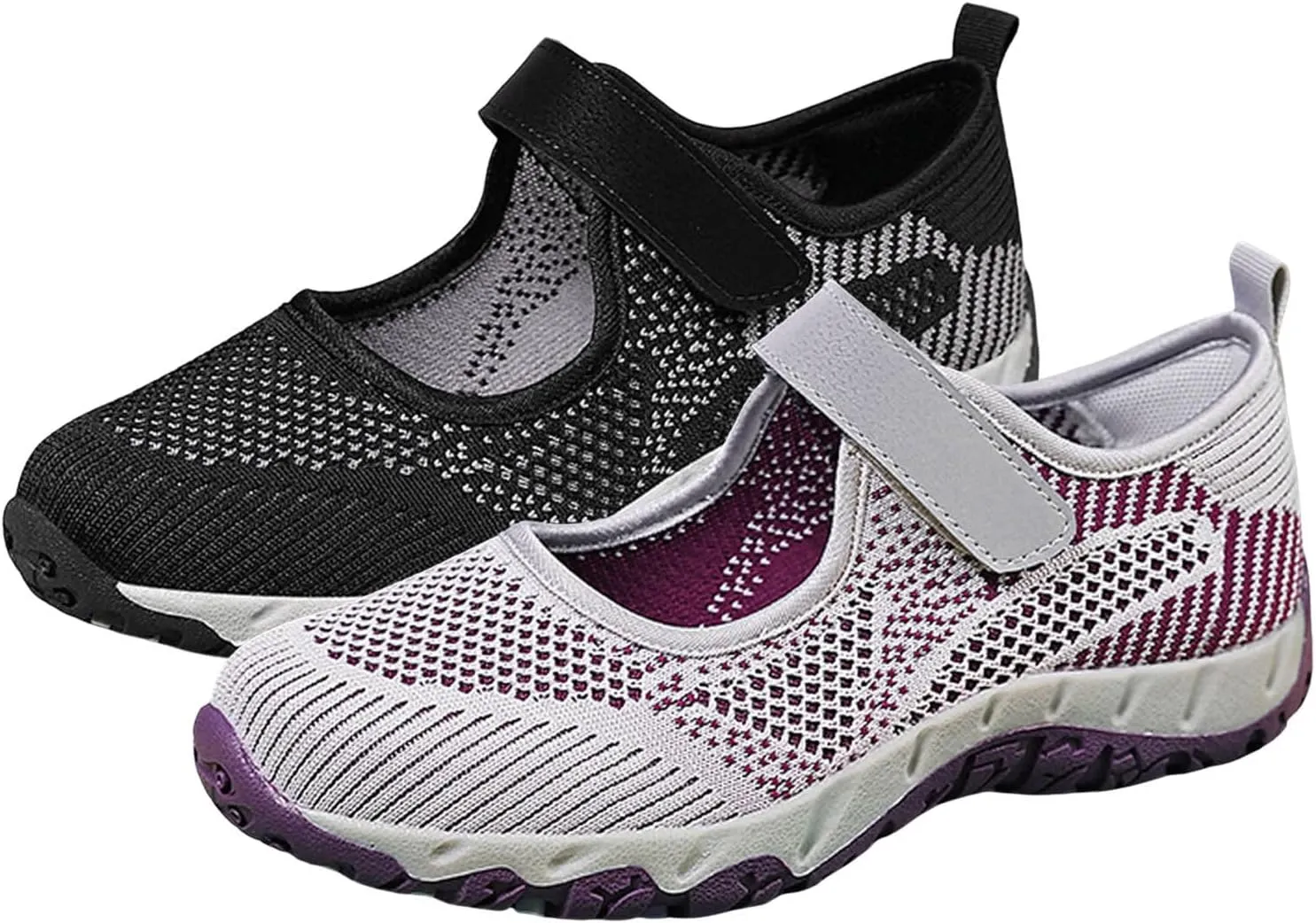 Womens Walking Shoes Slip on Memory Foam Non Slip Comfortable Running Shoes Breathable Gym Workout Shoes Fashion Lace Up Sneakers