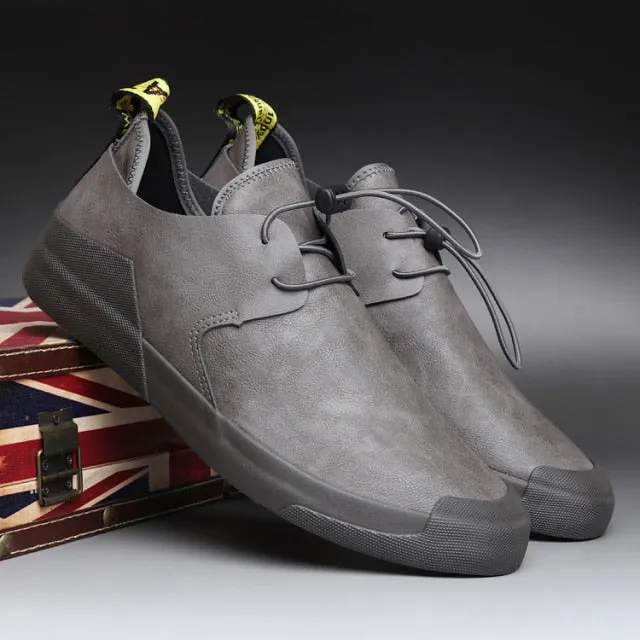 xiangtuibao British Style Low-Help Men's Simple Casual Shoes Spring Autumn Period Men's Leisure Shoes Luxury Breathable Loafers Sneaker