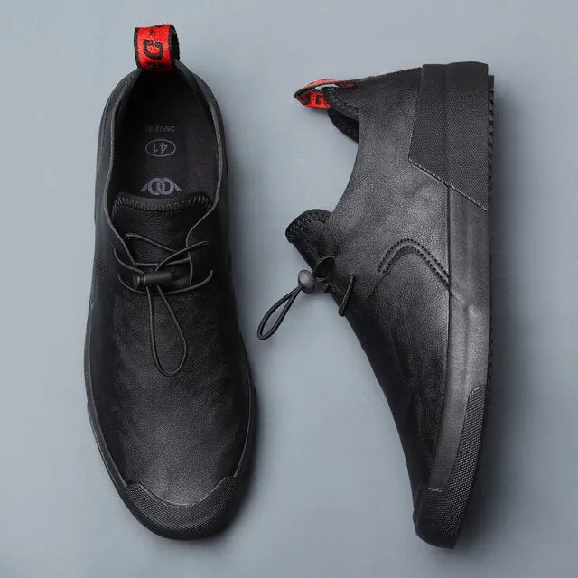xiangtuibao British Style Low-Help Men's Simple Casual Shoes Spring Autumn Period Men's Leisure Shoes Luxury Breathable Loafers Sneaker