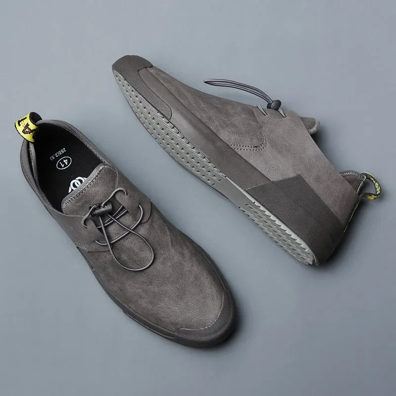 xiangtuibao British Style Low-Help Men's Simple Casual Shoes Spring Autumn Period Men's Leisure Shoes Luxury Breathable Loafers Sneaker