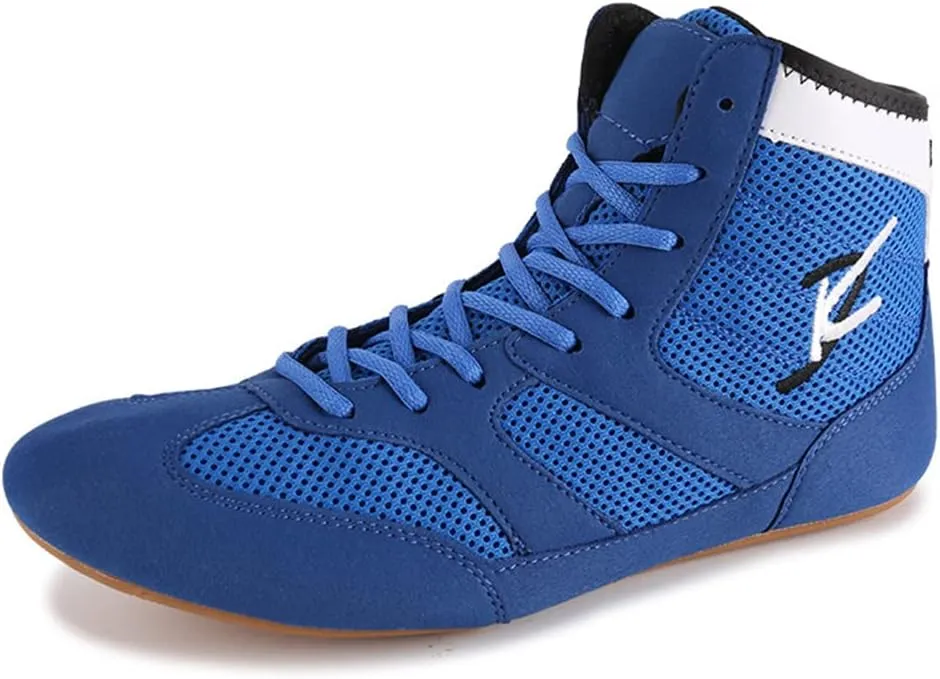 YIGATE Mens Wrestling Sneakers, Lightweight Boxing Shoes Comfort Casual Squat Athletic Shoes Breathable Weightlifting Shoes for Women Youth Boys and Girls